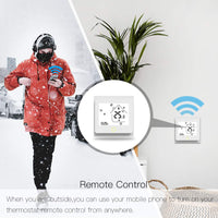 1 x RAW Customer Returns MOES Smart WiFi room thermostat for 5A water-conducting underfloor heating thermostat, WiFi temperature controller, 2.4GHz WiFi neutral conductor required, compatible with Smart Life Tuya APP, Alexa and Google - RRP €49.99