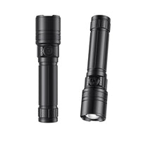 1 x RAW Customer Returns SuperFire LED Flashlight Rechargeable, USB Zoomable Flashlight with 5 Light Modes, Super Bright Torch Rechargeable, Portable Flashlight, IP44 Waterproof, for Camping Hiking Outdoor Emergency - RRP €15.14