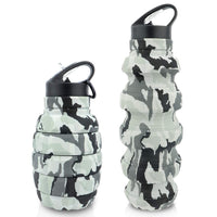 1 x RAW Customer Returns PenghaiYunfei 20oz Collapsible Travel Water Bottle Reusable BPA Free Collapsible Gym Camping Hiking Portable Leakproof Sports Water Bottle with Carabiner - RRP €16.13