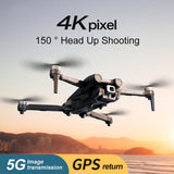 1 x RAW Customer Returns GPS Drone with 4K Camera for Adults, 5G WIFI FPV RC Foldable Quadcopter, GPS Intelligent Return, 3 Batteries with 60 Minutes Flight Time, 150 ESC Camera, Brushless Motor - RRP €159.0