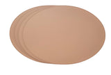 1 x RAW Customer Returns Nikalaz Oval Placemats Made of Recycled Leather, Pack of 4 Placemats, Table Mats, Placemats 45.7 x 33 cm Camel  - RRP €59.5