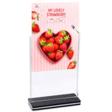 1 x RAW Customer Returns Pack of 5 acrylic table stands, T-transparent stands A4, flyer stands for offices, restaurants, cafes, promotional activities - RRP €30.99