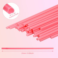 1 x RAW Customer Returns Pack of 100 Plastic Straws Reusable Pink Heart Shaped Drinking Straws with Cleaning Brushes for All Types of Smoothie Milkshakes, Valentine s Day, Birthday Party, Wedding Party Pink  - RRP €17.1