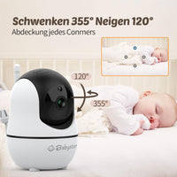 1 x RAW Customer Returns Babystar Baby Monitor with Camera 7 Inch 1080P HD Video Baby Monitor, Infrared Night Vision, Two-Way Audio and VOX Mode, Temperature, Up to 22 Hours Battery Life, 2024 Improved Baby Monitor Ideal for Parents - RRP €119.99