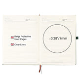 1 x RAW Customer Returns Yarotm Notepad A4 Lined - 100GSM Paper Thick Diary with 360 Pages - Notebook A4 Lined - Dark Green Pu Leather Hardcover Notebook a4 - Ruled Notebook A4 - RRP €25.78