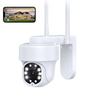 1 x RAW Customer Returns NETVUE Outdoor Surveillance Camera, WiFi Outdoor Camera FHD Color Night Vision, Outdoor WiFi Surveillance Camera with Motion Detection Real-Time Alarm, IP Camera PTZ 355 and 2-Way Audio, IP66 Waterproof - RRP €58.99