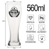 1 x RAW Customer Returns Dad wheat beer glass with saying best DAD in the world , wheat glass gift beer glass 0.5l, beer gifts for men him for Father s Day birthday Christmas men s day for father for dad  - RRP €17.99