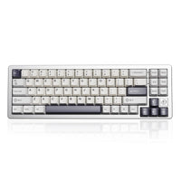 1 x RAW Customer Returns YUNZII AL71 68 Mechanical Keyboard, All-Aluminum CNC, Hot Swap Ring, 2.4GHz Wireless BT5.0 USB-C Wired Gaming Keyboard, NKRO RGB, for Win Mac Silver,Crystal White Switch  - RRP €121.97