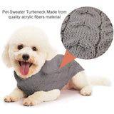 10 x Brand New Dog Sweater, Dog Sweater Small Dogs, Pet Sweater Turtleneck, Dog Sweater Large Dogs, Winter Warm Dog Cat Sweater Clothes Pet Coat Costume Puppy Sweater M  - RRP €87.2