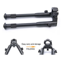 1 x RAW Customer Returns JASHKE Rifle Bipod 6-9 inch tactical Quick detachable with built-in clamp height adjustment for air rifles - RRP €22.51