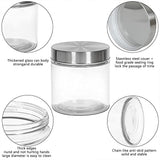 3 x Brand New ARTREE 3 Pieces 750ml 1250ml 2200ml Glass Jars with Lids, Kitchen Storage Jars, Glass Jars with Screw Lid, Mason Jar with Lids, Glass Spice Jars - Ideal for Gifting - RRP €85.74