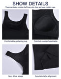 1 x Brand New STARBILD Women s Undershirt Bra Shirt Basic U-Neck Built-in Bra Wire-Free Padded Tank Tops 2 Pack - RRP €45.99