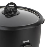 1 x RAW Customer Returns H.Koenig rice cooker ORYZA8, non-stick and dishwasher-safe bowl, 1.8L, keep warm function, automatic switch-off, BPA-free, transparent lid, rice spoon measuring cup, 700W - RRP €36.25