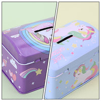 1 x RAW Customer Returns Unicorn Money Box Money Box for Children Animal Money Box with Lock Gift Toy Money Box for Boys Girls Random Style  - RRP €9.06