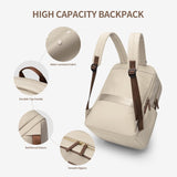 1 x RAW Customer Returns GOLF SUPAGS Backpack Women School Backpack Men Backpack College Students Casual 16.2L Daypack Travel Backpack Hand Luggage School Bag City Backpack with Laptop Compartment 15 Inch Apricot - RRP €37.99