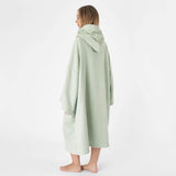 1 x RAW Customer Returns Brentfords Towel Poncho Adult Hooded Large Swimming Surfing Beach Absorbent Microfiber Wrap Towel for Men Boys Quick Dry Bathrobe Sage Green - RRP €23.18