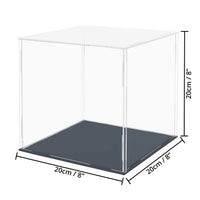 1 x RAW Customer Returns Belle Vous Transparent Acrylic Display Case - 20 x 20 x 20 cm - Large Dustproof Acrylic Display Case for Action Figures, Toys, Mini Figures, Collectibles and Models - RRP €19.44