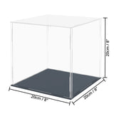 1 x RAW Customer Returns Belle Vous Transparent Acrylic Display Case - 20 x 20 x 20 cm - Large Dustproof Acrylic Display Case for Action Figures, Toys, Mini Figures, Collectibles and Models - RRP €19.44