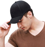 1 x Brand New Yixda Baseball Snapback Cap Men s Adjustable Mesh UV Protection Sports Cap Black  - RRP €13.1