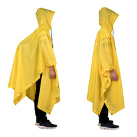 1 x RAW Customer Returns Sensong Waterproof Poncho Men Rain Poncho 3-in-1 Multifunctional Reusable for Trekking Hunting Fishing Hiking Picnic Blanket Camping - RRP €19.57