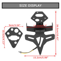 1 x RAW Customer Returns psler License Plate Holder Bracket for Triumph Street Triple 765R 765RS 2020 2021 2022 2023 2024, Rear Fender Frame Rear Motorcycle Accessories - RRP €42.68