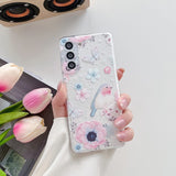 1 x RAW Customer Returns FIFTHAVE Mobile Phone Case Samsung Galaxy S23 Plus Transparent Flower Case 6.6 , Samsung S23 Plus Flower Case Silicone Slim Soft Flexible Thin Protective Case Plain Scratch-Resistant Cover Case, Flowers Birds - RRP €9.06