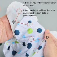 1 x RAW Customer Returns Cloth diaper pocket diaper, FainFun 4 pieces reusable diaper set, reusable diapers for babies, washable cloth diapers, washable diapers, washable, white, for new mothers - RRP €13.49