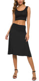 1 x RAW Customer Returns EXCHIC Women s Mini Flare Yoga Skirt XL, Black  - RRP €26.98