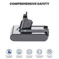 1 x RAW Customer Returns V6 21.6V 4.6Ah replacement battery for Dyson V6 DC58 DC59 DC61 DC62 DC72 DC74 Animal SV03 SV04 SV05 SV06 SV07 SV09 vacuum cleaner - RRP €31.25
