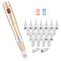 1 x RAW Customer Returns Beautlinks Dermapen Electric Microneedling Pen Microneedle Pen 0-2.0mm with LED Light, Microneedle Skin Repair Tool for Face Skin Rejuvenation, Anti Acne, Anti Wrinkle Incl. 24 Needle Cartridges  - RRP €79.89