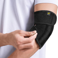 1 x RAW Customer Returns BRACOO EP30 elbow bandage with reinforcement - breathable elbow splint with Velcro fastener for extra support - RRP €18.14