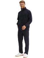 1 x RAW Customer Returns Morgenstern men s tracksuit house suit set jersey cotton polyester navy blue M - RRP €80.62