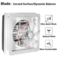 1 x RAW Customer Returns 2012 Max Air Ventilation for RV Roof Fan Roof Fan Reversible Exhaust Fan, Extremely Quiet Continuous Ventilation RV 12V Remote, with 14 Semi-Transparent UV Resistant Cover - RRP €202.16