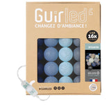 1 x RAW Customer Returns GuirLED - LED cotton balls fairy lights USB - Baby night light 2h - Dual USB 2A power supply included - 3 intensities - 16 balls 1.6m - Byzantine - RRP €29.99