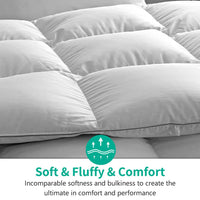 1 x RAW Customer Returns APSMILE all year round down duvet 155x220cm goose down and goose feathers, feather duvet 155x220 cm, hotel collection duvet, suitable for single beds with warm natural down duvet, 8 corner registers white  - RRP €125.9