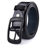 1 x Brand New MRACSIY Women Antique Pin Buckle Belt Casual Leather Belt Black 02  - RRP €18.99