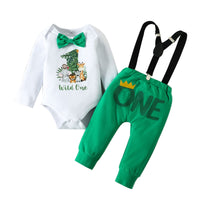 1 x RAW Customer Returns Qiraoxy Baby Boy 1st Birthday Outfits Bow Tie Romper Suspender Pants 3pcs Gentleman Clothes Set Photography Props Party Clothing - RRP €21.99