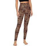 1 x RAW Customer Returns FuelMeFoot Leggings Women High Waist Opaque Leggings with Tummy Control Slim Fit Comfortable Soft Elastic Sports Leggings. 1 Pack-03-Leopard L XL - RRP €11.99