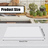 2 x RAW Customer Returns NAVESO Cutting Board Clear, Cutting Board Transparent Acrylic, Kitchen Cutting Board with Edge, Acrylic Cutting Board Clear, Acrylic Cutting Board Clear with Stop Edge for Kitchen, Bar, Restaurant, Bread - RRP €36.28