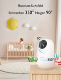 1 x RAW Customer Returns momcozy Baby Monitor with 2 Cameras 5 Inch 1080P Split Screen Video Baby Monitor with Camera and Audio No WiFi for Baby Safety 5000mAh Battery Infrared Night Vision Two-Way Audio 960ft Range - RRP €229.99