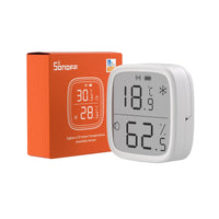 1 x RAW Customer Returns SONOFF SNZB-02D Zigbee Temperature and Humidity Sensor, Zigbee LCD Smart Thermometer Hygrometer, Zigbee Hub Required, Temperature Humidity Sensor Compatible with Alexa Google Home Home Assistant - RRP €19.2