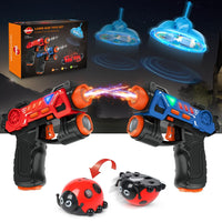 1 x RAW Customer Returns VATOS 4 IN 1 Laser Tag Guns Set, Infrared Mini Laser Tag for Kids Adults with Flying Planes and Beetle, Multiplayer Blaster Toy Gun Group Activity Shooting Target Laser Tag Game - RRP €28.26