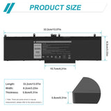 1 x RAW Customer Returns ASUNCELL 84Wh WJ5R2 Laptop Battery for Dell Precision 3510 Series Latitude E5570 WJ5R2 4F5YV 04F5YV Laptop Battery 3 Cells 11.4V - RRP €38.3