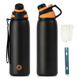 1 x RAW Customer Returns Fjbottle stainless steel sports drinking bottle with magnetic lid 1L, 800ml, 600ml, 400ml BPA-free leak-proof children s bottle - suitable for carbonated drinks, bicycle water bottle thermos for school, fitness - RRP €22.99