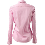 7 x Brand New INFLATION women s shirt with buttons blouse long-sleeved shirt figure-hugging shirt blouse business top work shirts pink 42 14 - RRP €173.88