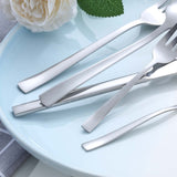 1 x RAW Customer Returns BEWOS cutlery set for 6 people, 30-piece stainless steel cutlery set, silver cutlery set, including knives, forks and spoons, highly polished and dishwasher safe - RRP €25.2