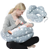 1 x RAW Customer Returns Chilling Home Nursing Pillow XXL Pregnancy Pillow Side Sleeper Pillow for Baby, Pregnancy Pillow with Cotton Nursing Pillow Cover, Adjustable Pillow Pregnancy Nursing Pillow Baby - RRP €29.03