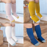 1 x RAW Customer Returns FedMois Pack of 5 Baby Toddler ABS Non-Slip Socks Knee-Length Cotton Socks Tri-Colour 1-3 Years - RRP €27.6