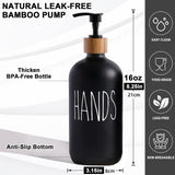 2 x RAW Customer Returns Glass Soap Dispenser Set, BIKALAN 475ml Soap Dispenser Black Matt Bathroom Set with Tray, Shampoo Lotion Hand Soap Dispenser for Kitchen Worktop - RRP €32.26