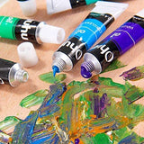 1 x RAW Customer Returns Oil Paint Set, Ohuhu 24 Colors 12ml Tube Oil Paint Starter Set on Canvas and Painting Non-Toxic Artist Quality Oil Painting for Artists Beginners Adults Art Painting Supplies - RRP €13.1